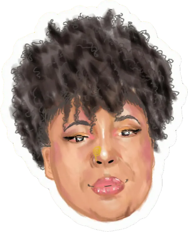 Retrato ilustrado de Cindy Pérez